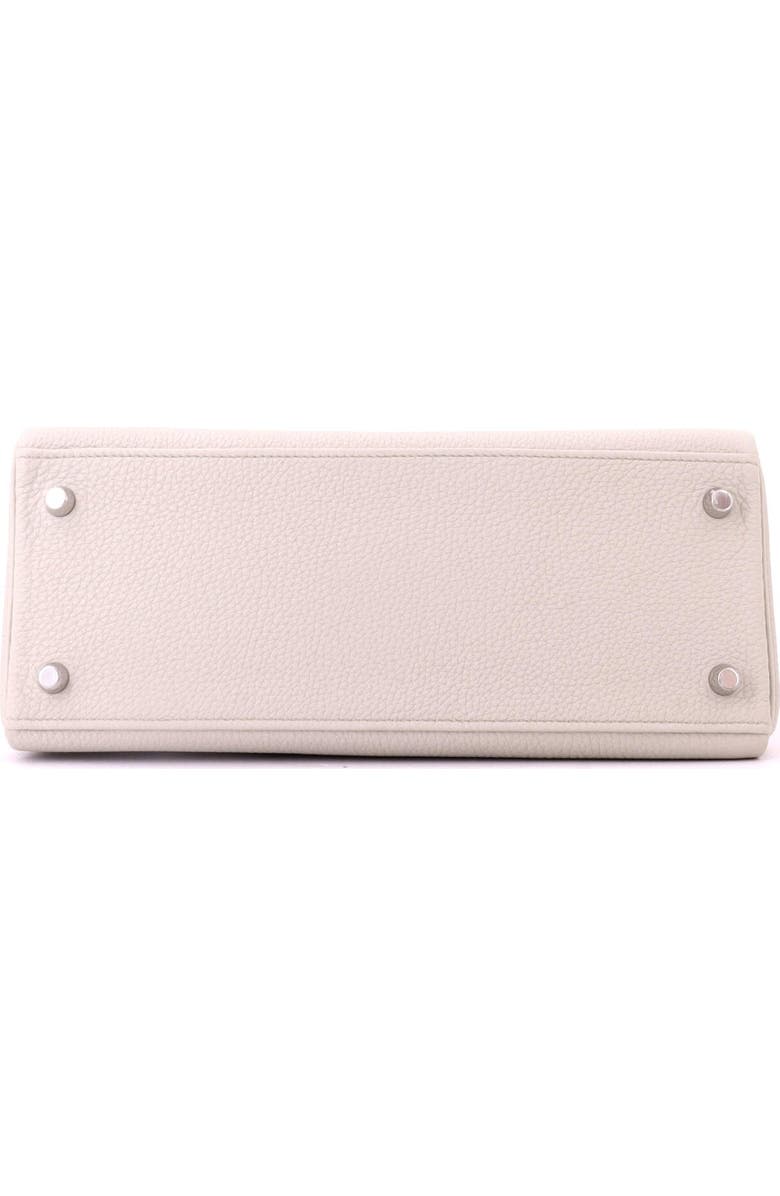 Pre-Owned Hermes Kelly Handbag Light Togo with Palladium Hardware 28, Alternate, color, Beton