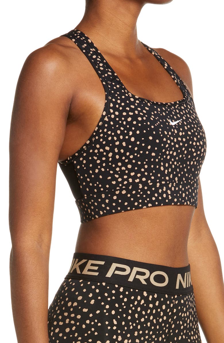 Nike Polka Dot Open Back Sports Bra, Alternate, color, 