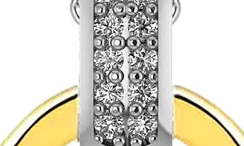Gabi Rielle Two-tone Cubic Zirconia Pendant Necklace