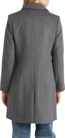 Sam edelman notched collar wool blend coat online