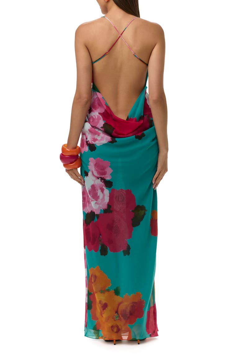 Floral Chiffon Slipdress, Alternate, color, FLORA SPRITZ