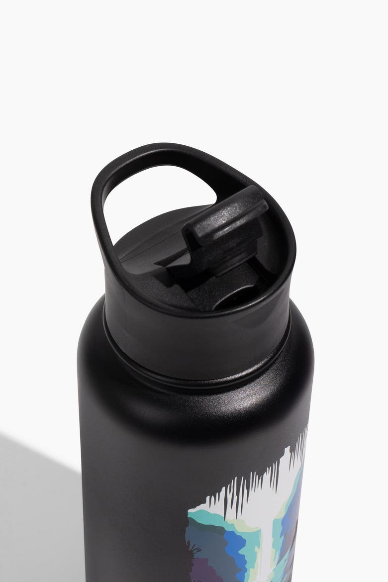 32 OZ Waterfall Steel Bottle, Alternate, color, Black