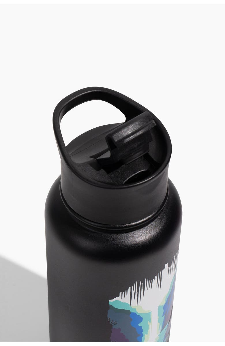 United By Blue 32 OZ Waterfall Steel Bottle, Alternate, color, Black