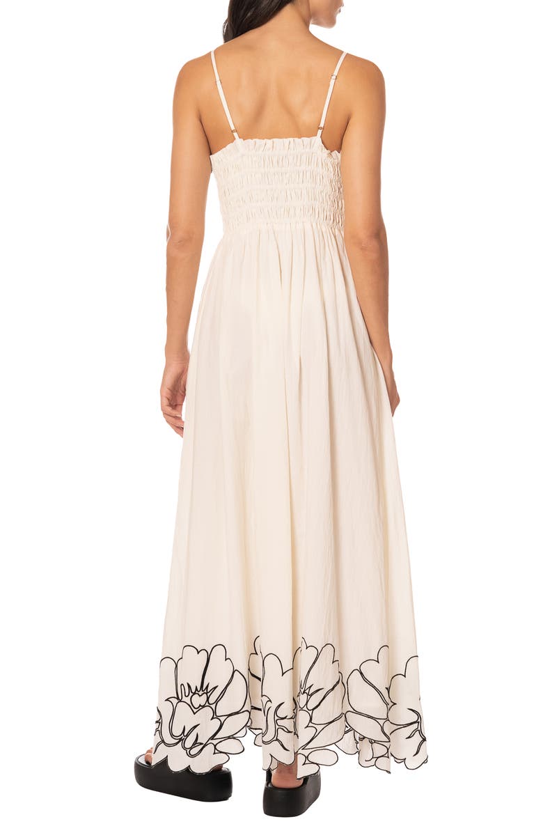 Maaji Pendiente Isis Cotton Cover-Up Maxi Dress, Alternate, color, White