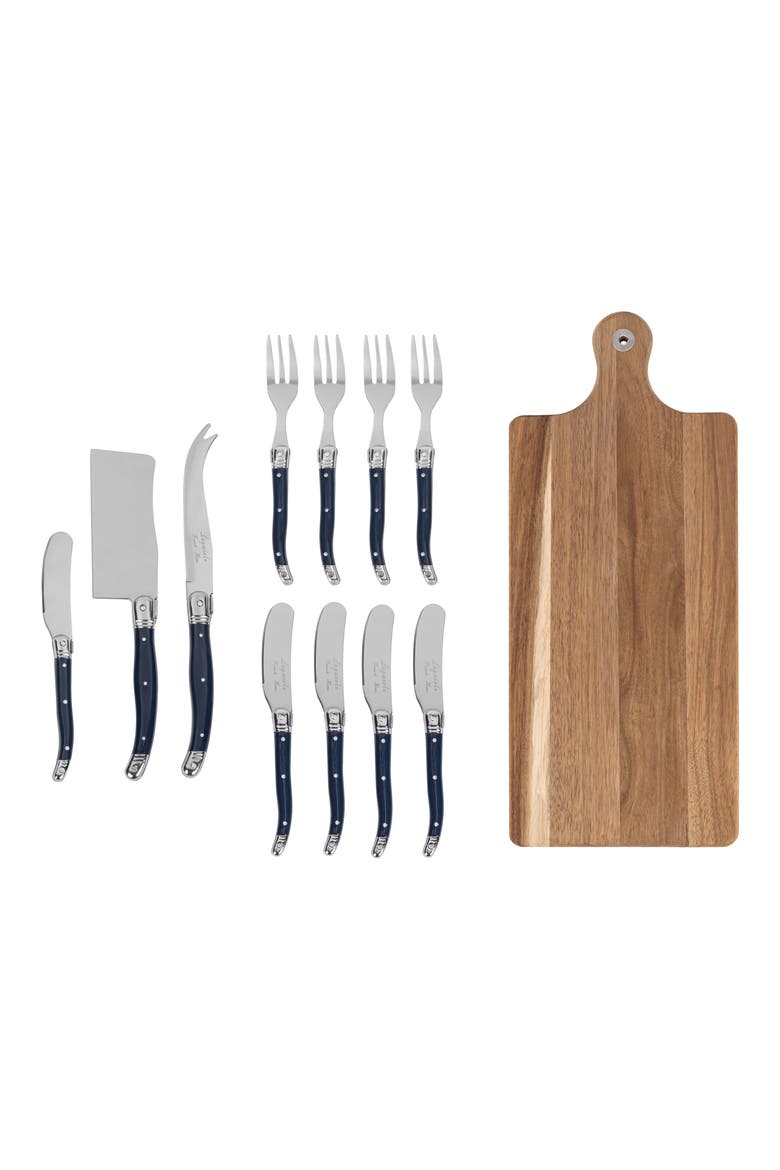 Laguiole 12-Piece Assorted Charcuterie Set, Main, color, NAVY
