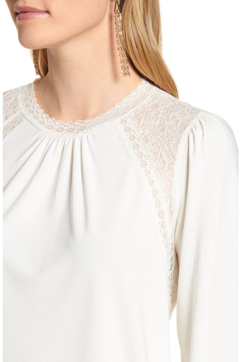 Lace Yoke Knit Top, Alternate, color, IVORY CLOUD