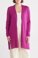 Eileen Fisher Open Front Merino Wool Cardigan