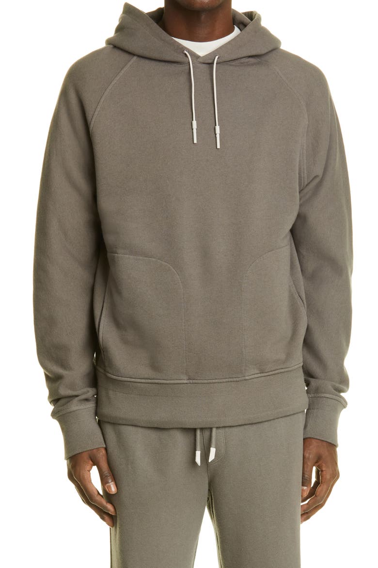 Cotton & Cashmere Hooded Sweatshirt, Main, color, GREY