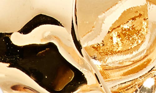 Stephan & Co. Set Of 3 Textured Hoop Earrings In Gold