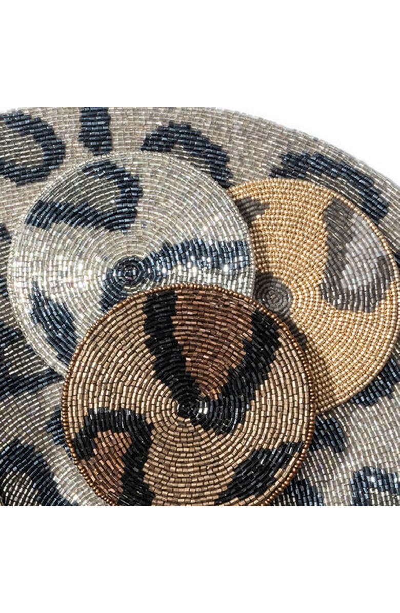Joanna Buchanan Animal print coasters, Alternate, color, Silver