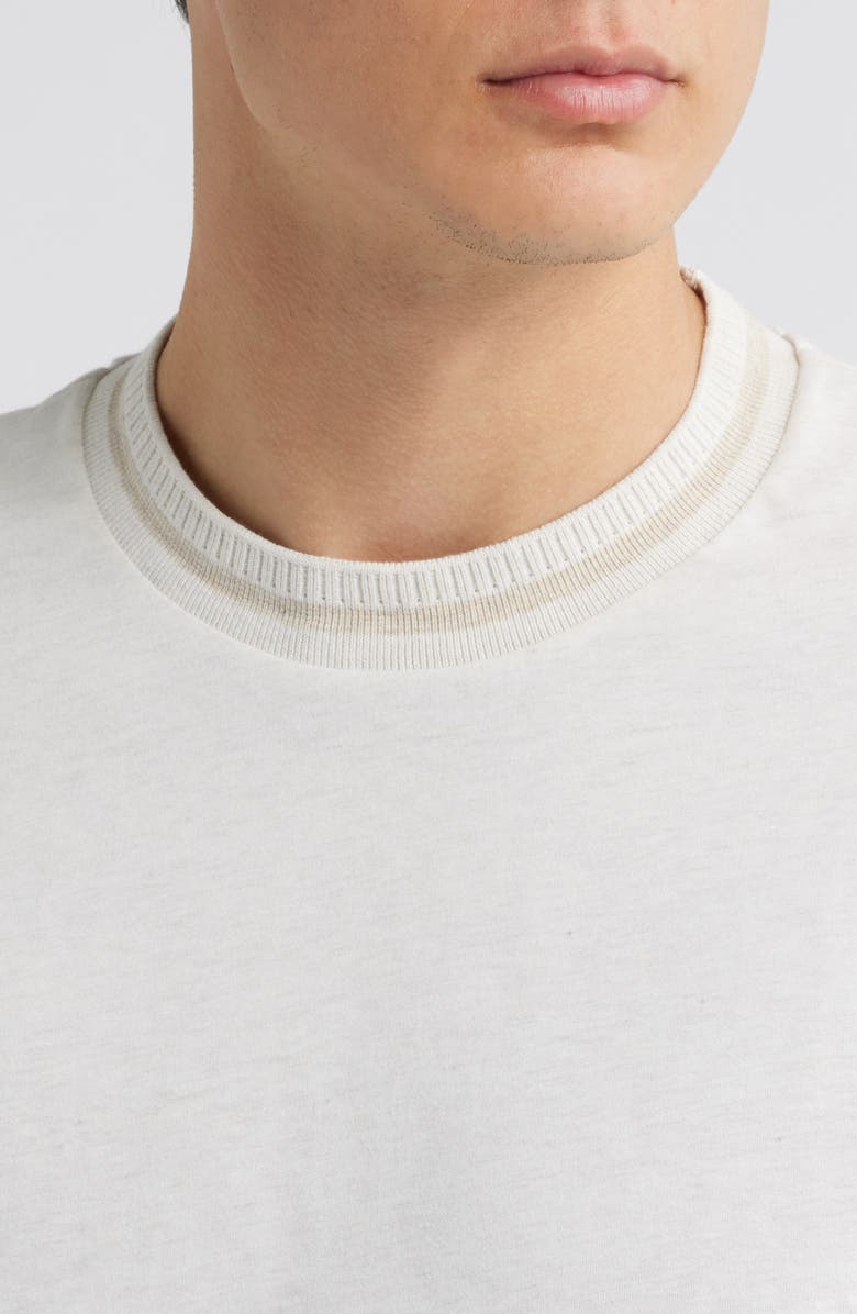 BOSS Thompson Cotton T-Shirt, Alternate, color, Open White