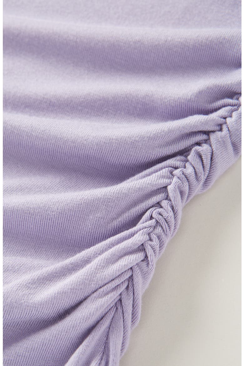 Kids' Ruched Knit Dress, Alternate, color, PURPLE HEIRLOOM