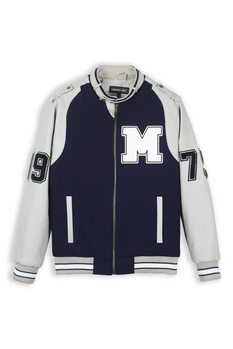 Varsity Jacket, Alternate, color, Navy