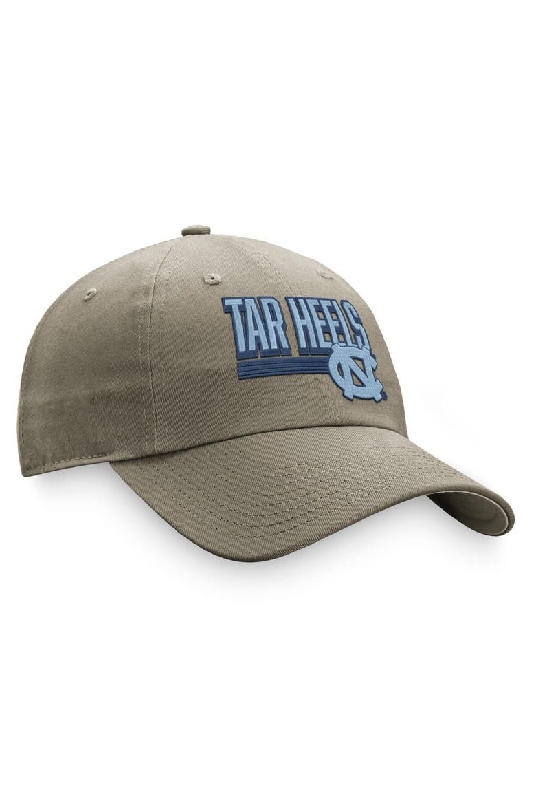 Men's Top of the World Khaki North Carolina Tar Heels Slice Adjustable Hat, Alternate, color, Khaki