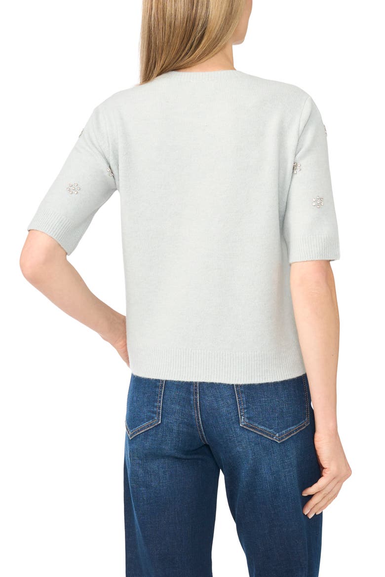 Jewel Elbow Sleeve Sweater, Alternate, color, ERICA BLUE