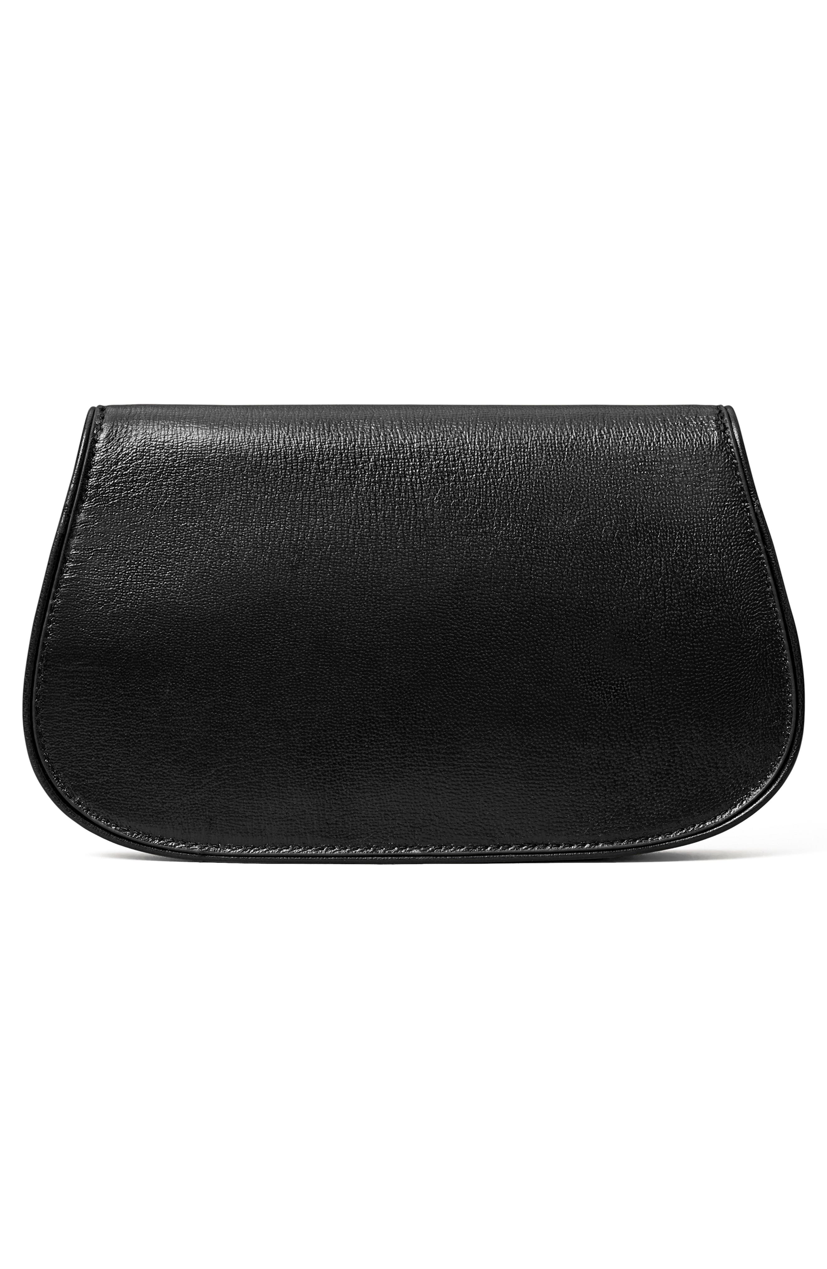 Tory Burch Reva Leather Clutch, Alternate, color, 