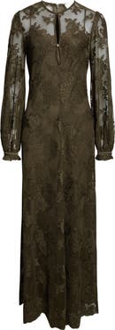 Zimmermann Memento Long Sleeve Lace Maxi Dress