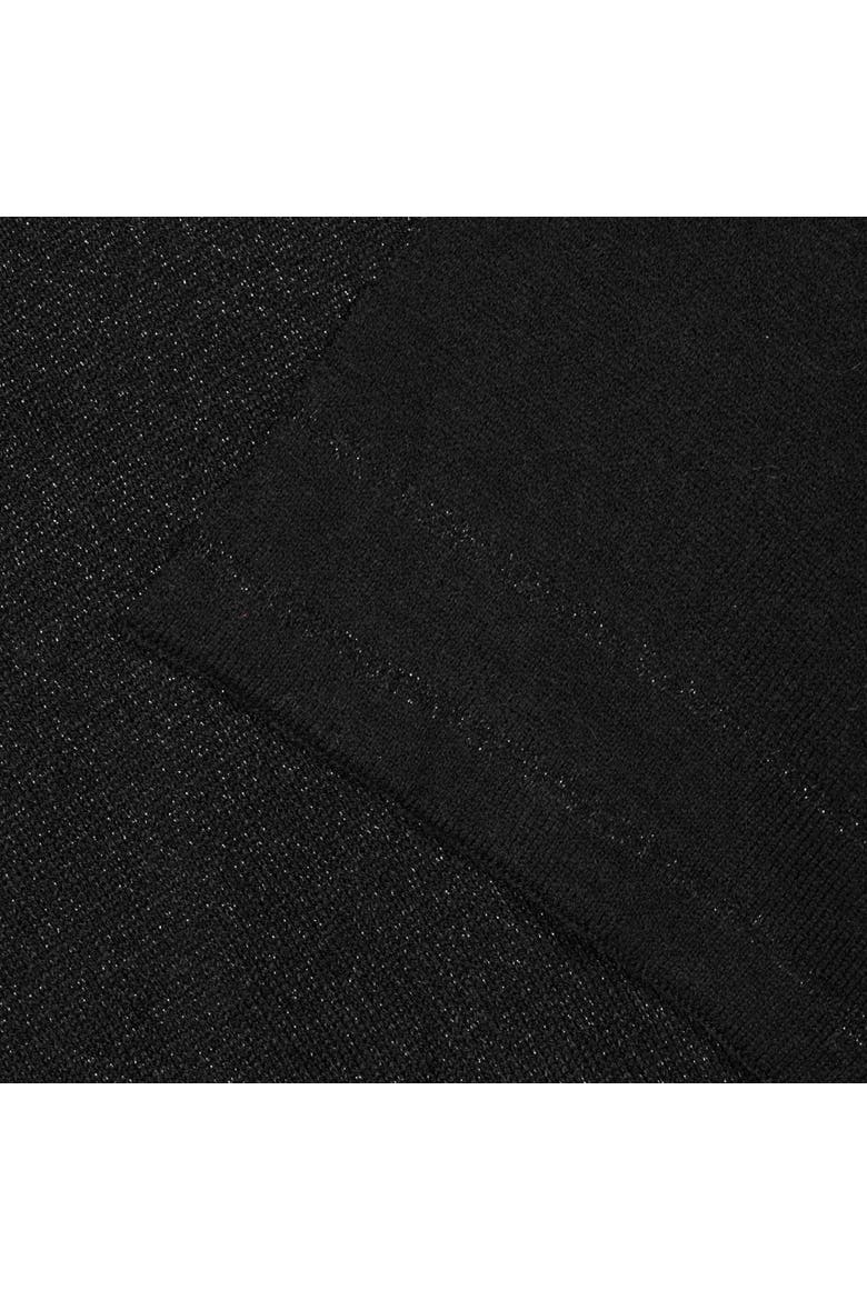 shine border ruana  with script logo, Alternate, color, black/gunmetal