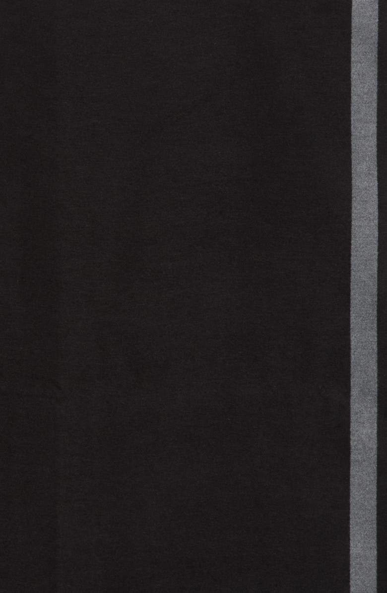 Nordstrom Reversible Fringe Scarf, Alternate, color, Black