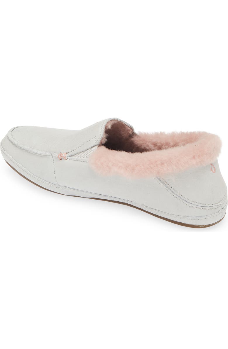 OluKai Ku'una Genuine Shearling Slipper, Alternate, color, Mist Grey/ Mist Grey