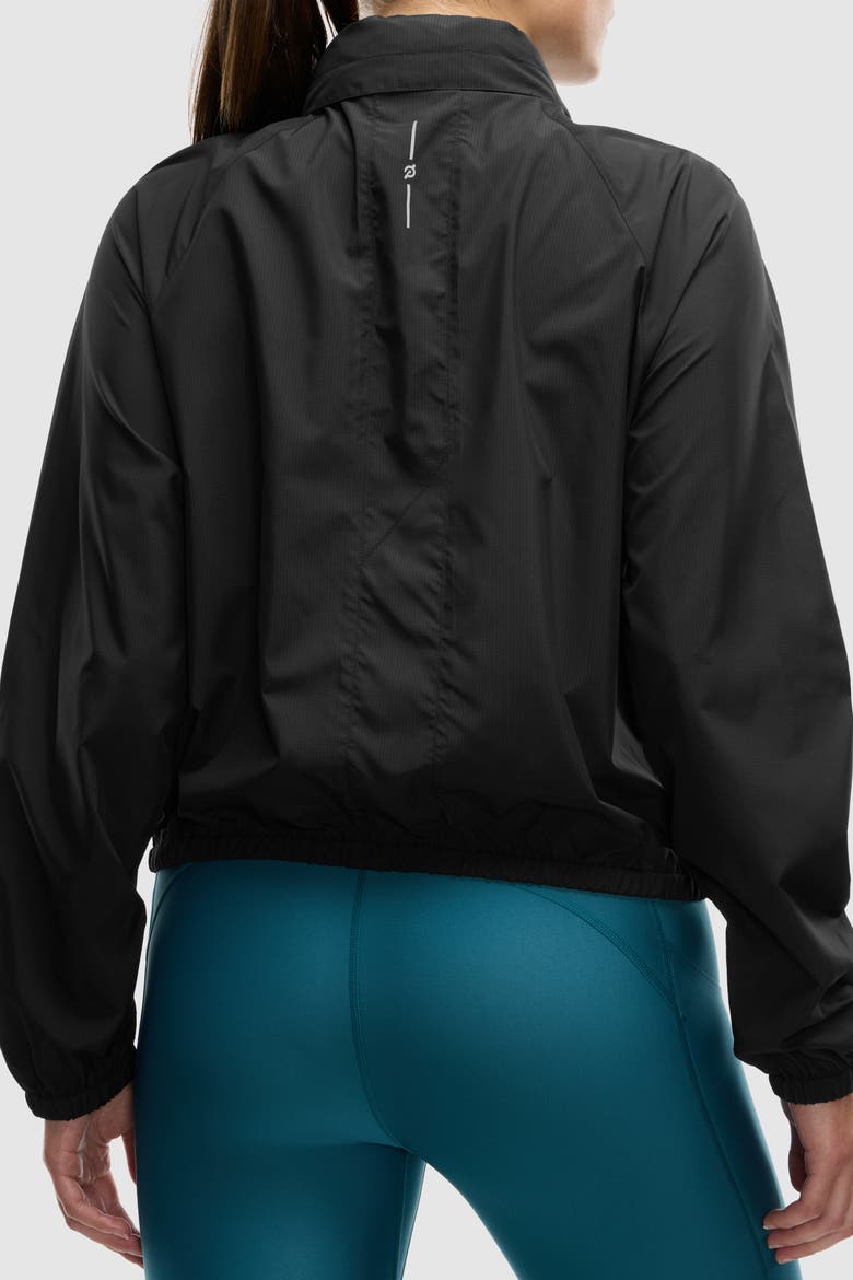 Woven Seamed Run Shell, Alternate, color, Black