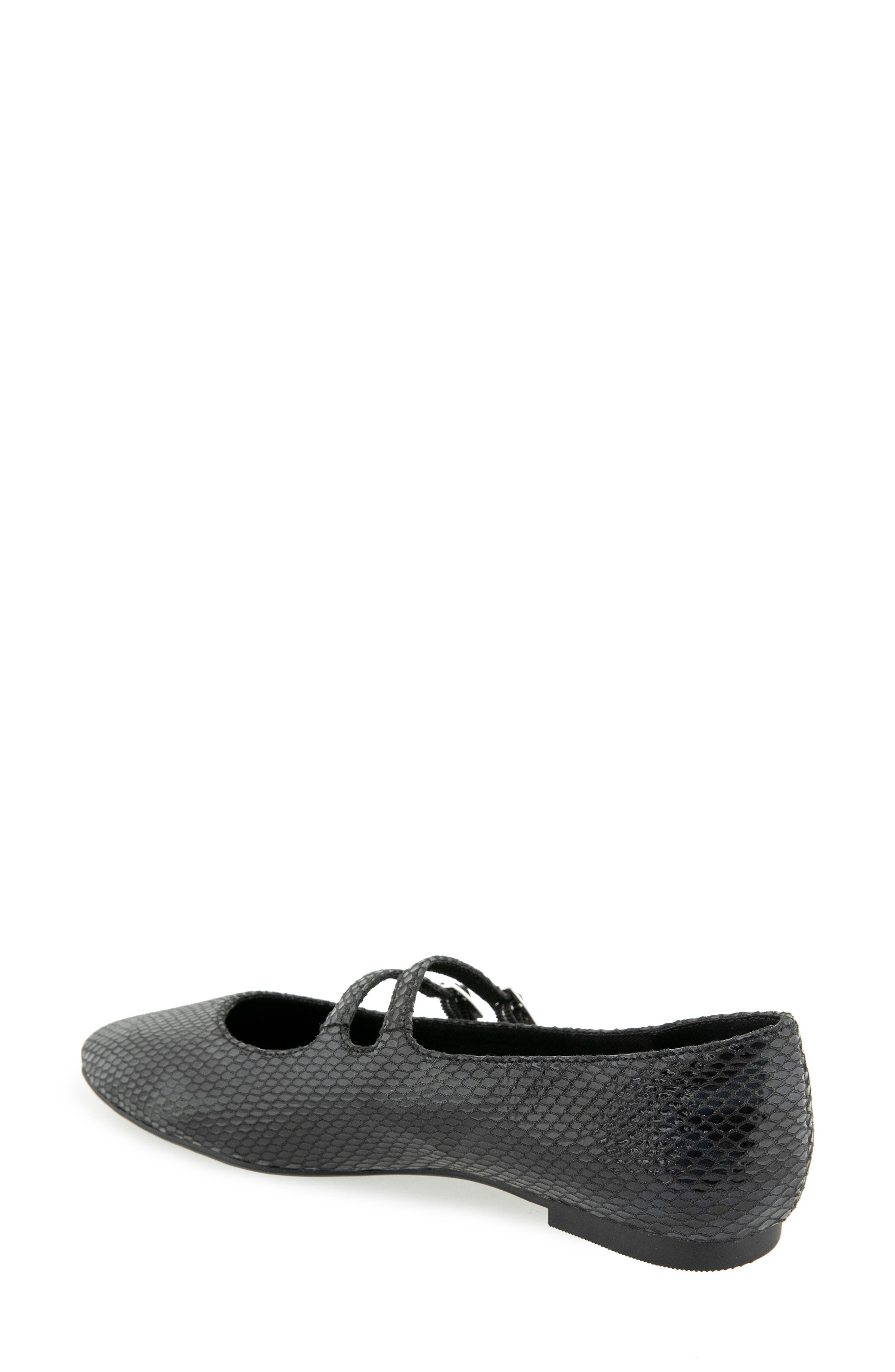 Malibu Mary Jane Flat, Alternate, color, BLACK SNAKE