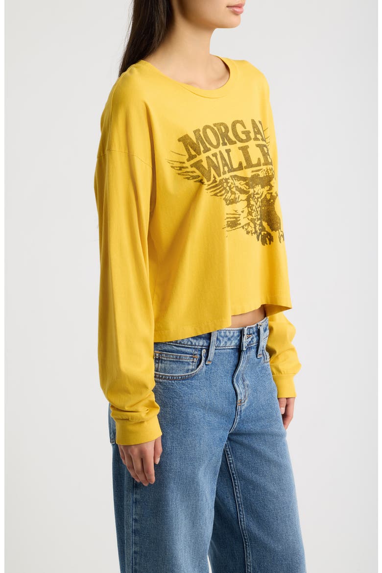 Morgan Wallen Eagle Graphic Long Sleeve T-Shirt, Alternate, color, YELLOW HONEY