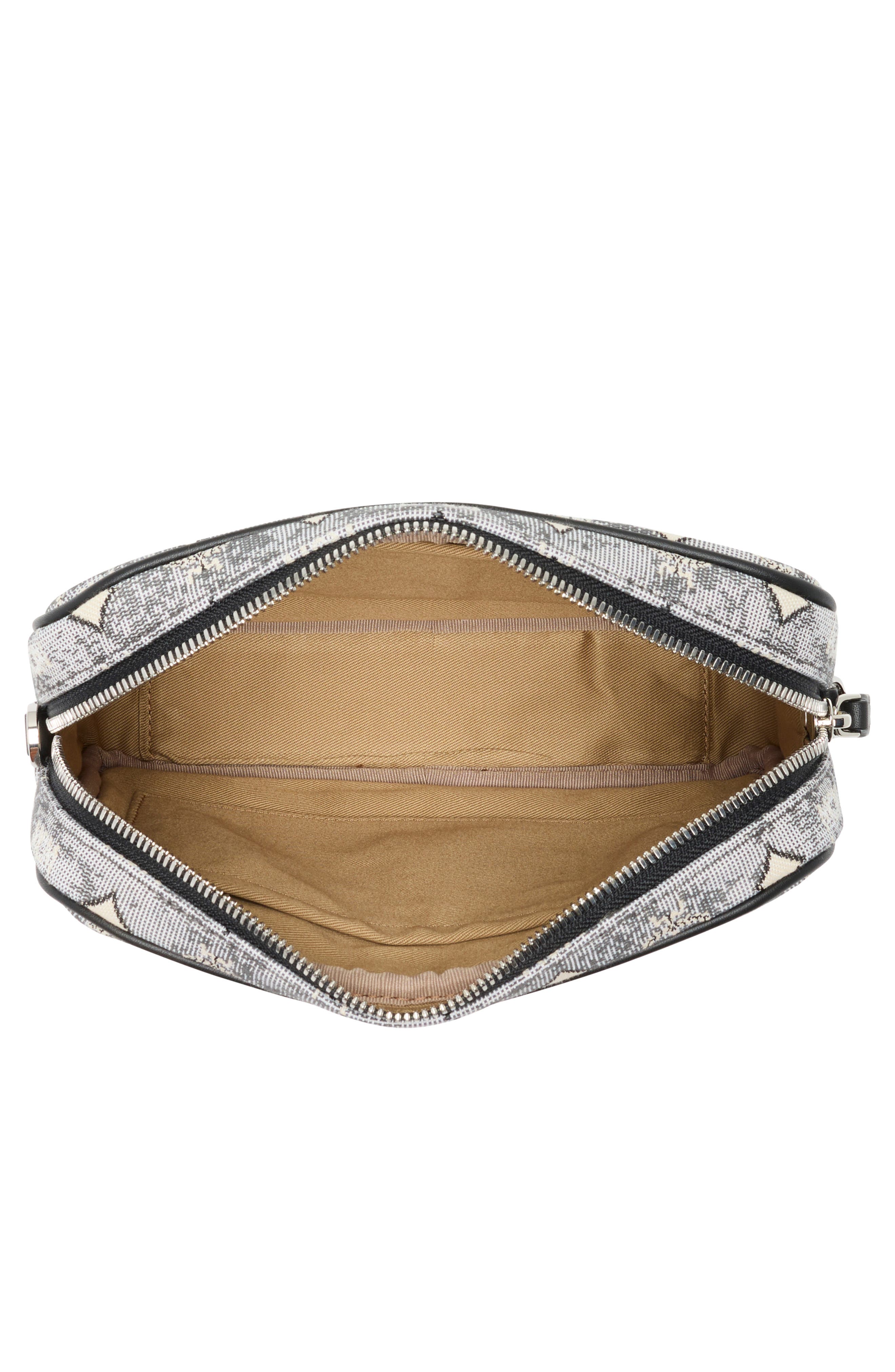 MCM Aren Messenger Bag, Alternate, color, Grey