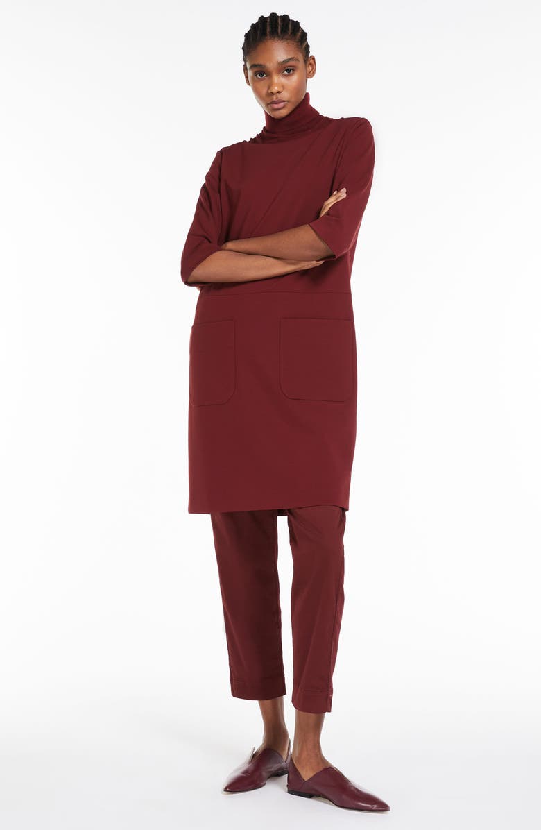 Max Mara Leisure Terreno Drawstring Stretch Cotton Ankle Pants, Alternate, color, 