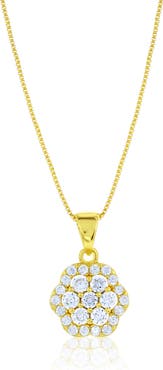 Donatello Gian Crystal Cluster Pendant Necklace