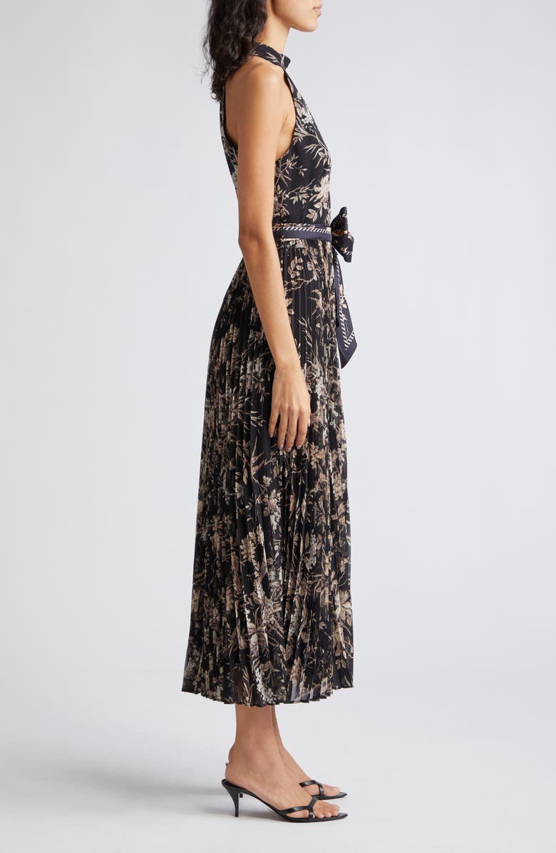 Zimmermann Sunray Picnic Pleated Chiffon Midi Dress, Alternate, color,