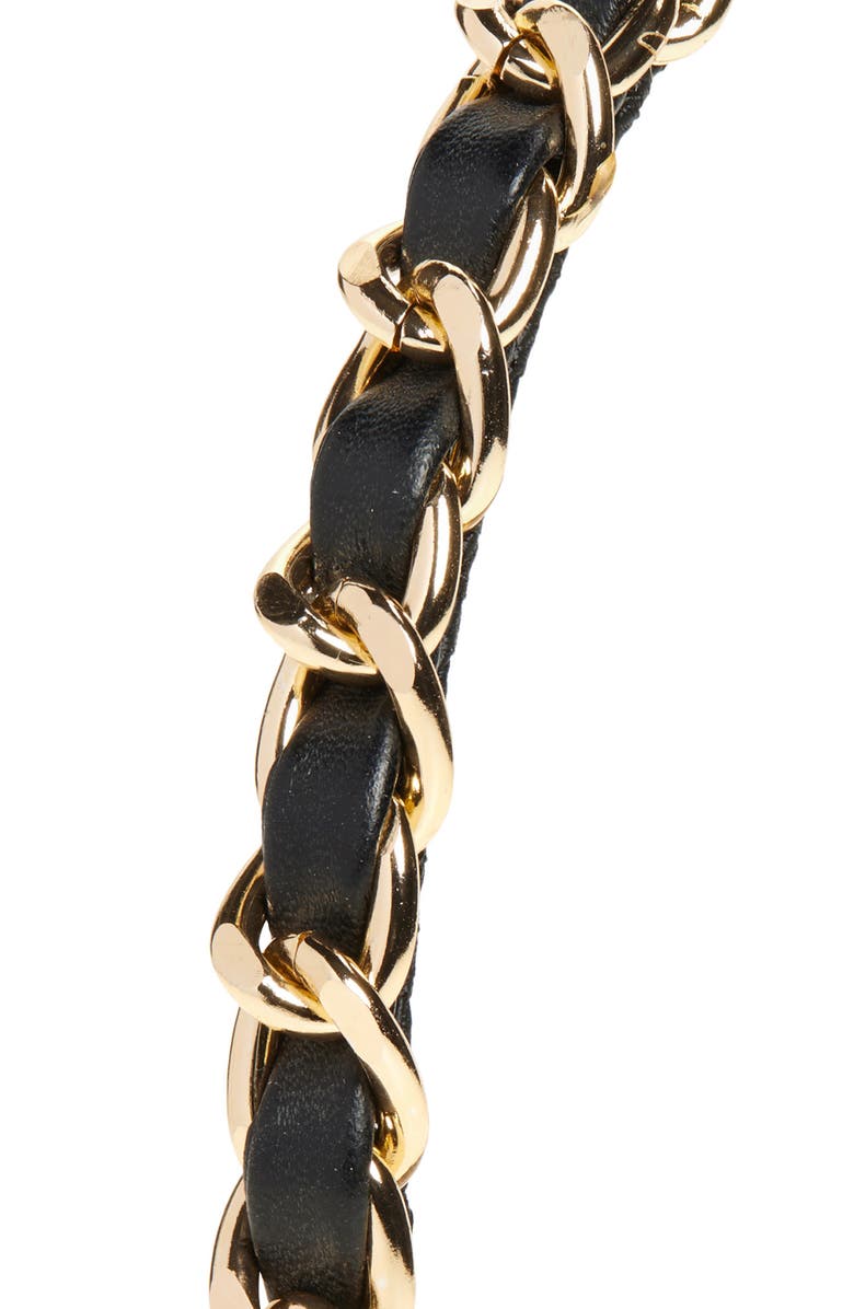 Tasha Chain Link Faux Leather Headband, Alternate, color, 