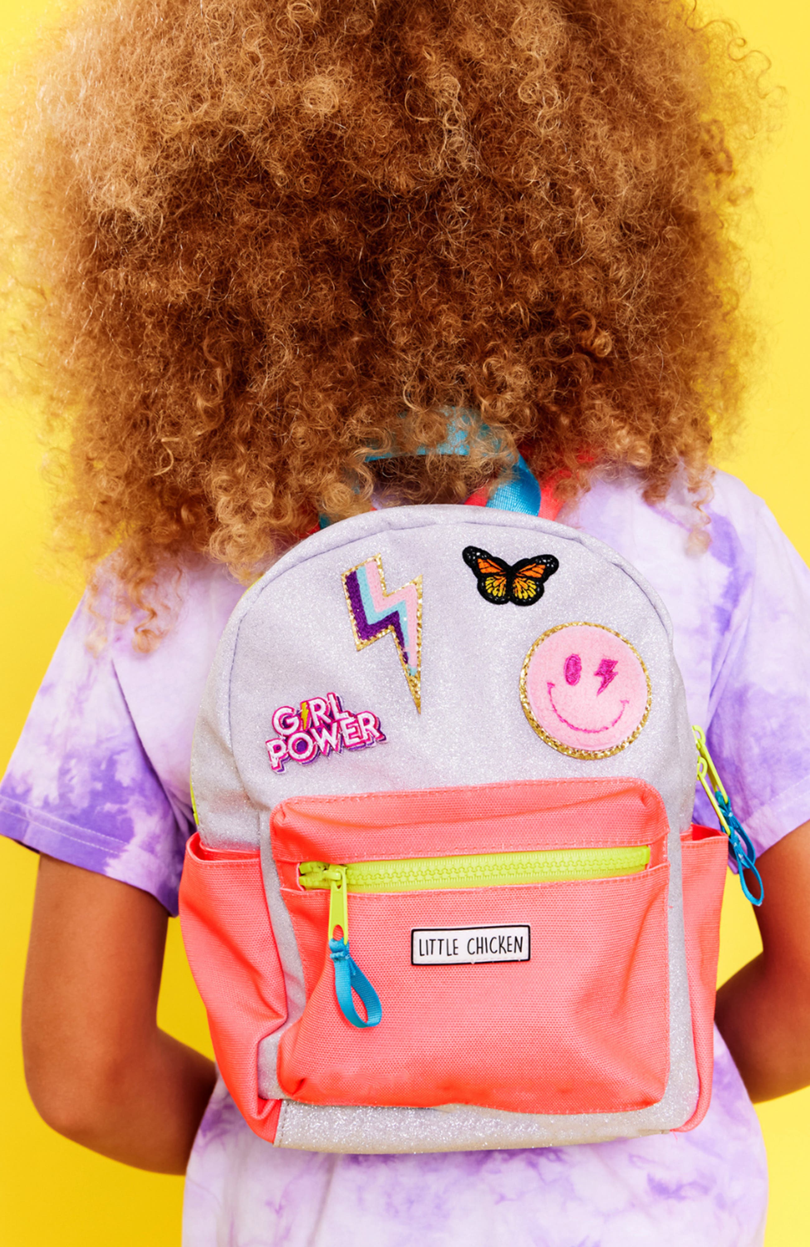 Little Chicken Kids' Mini Backpack With Patches, Alternate, color, 