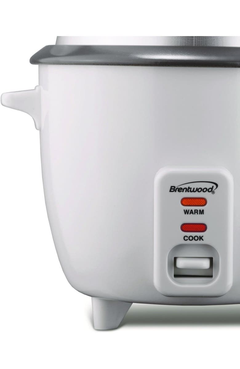 Brentwood Rice Cooker and Food Steamer, Alternate, color, White