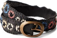 Free People Dreaming Whipstitch Leather Belt