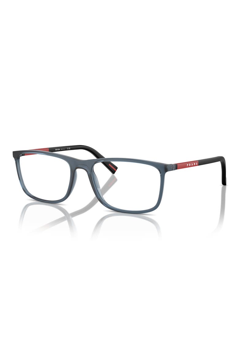 57mm Rectangular Optical Glasses, Alternate, color, TRANSPARENT AVIO