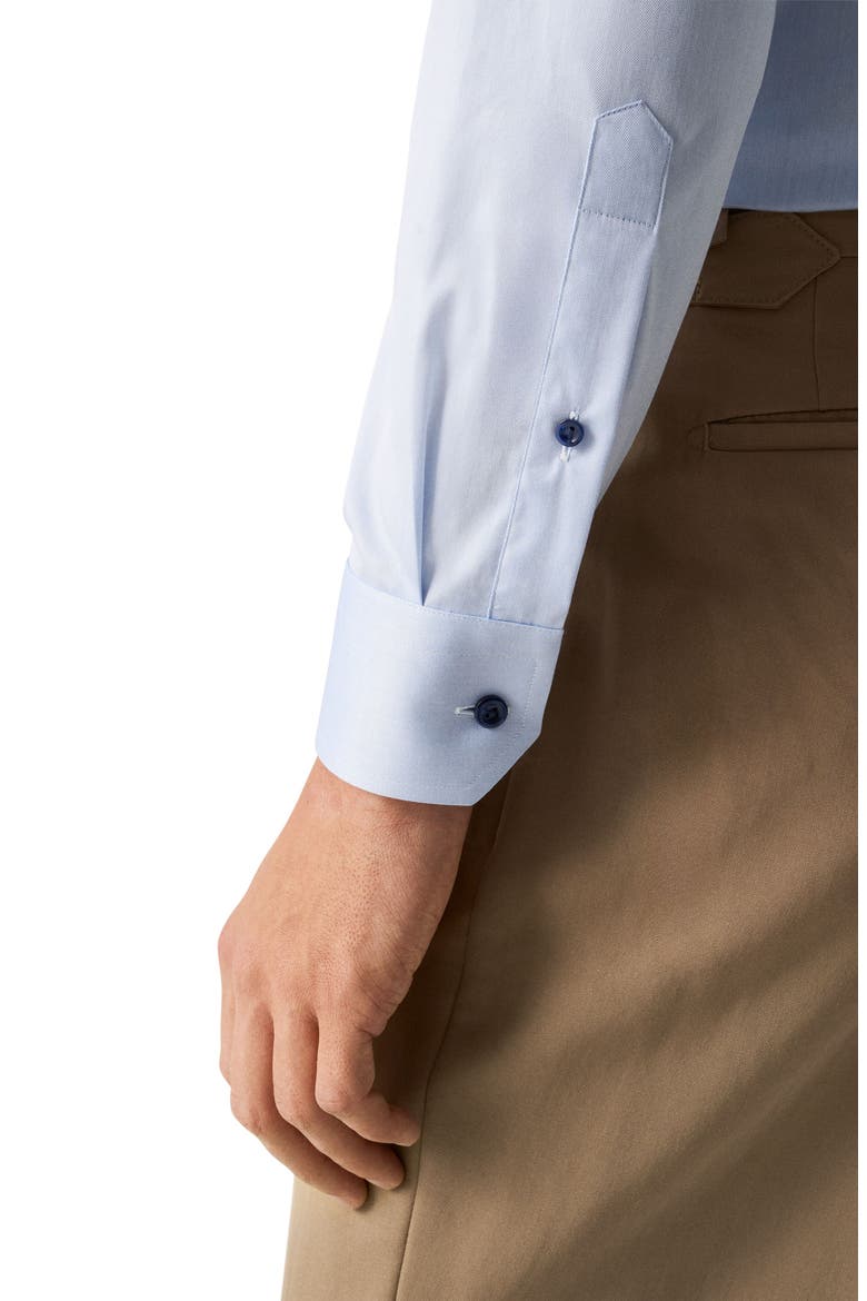 Contemporary Fit Twill Dress Shirt, Alternate, color, LT/ PASTEL BLUE
