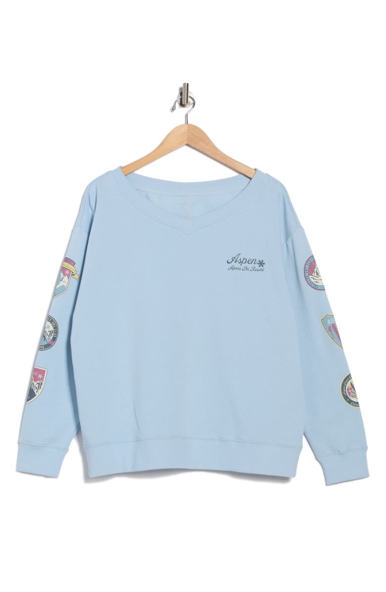 Hi Res Après Ski Resort Sweatshirt, Alternate, color, Baby Blue
