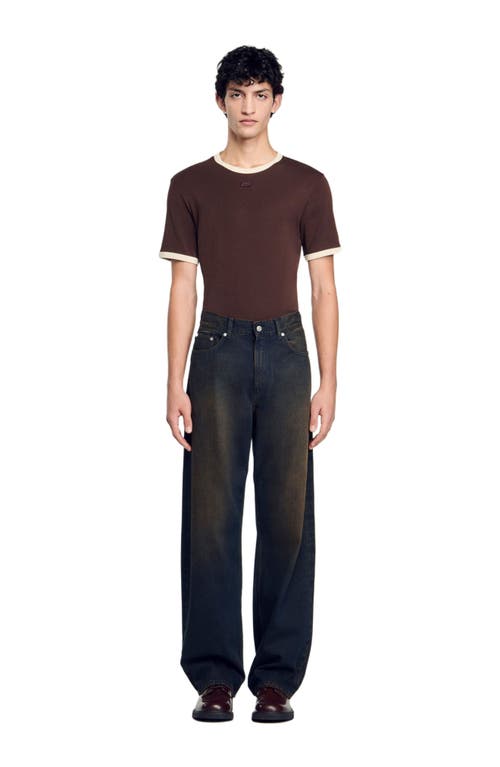 Sandro Baggy Fit Jeans In Moka In Moka.