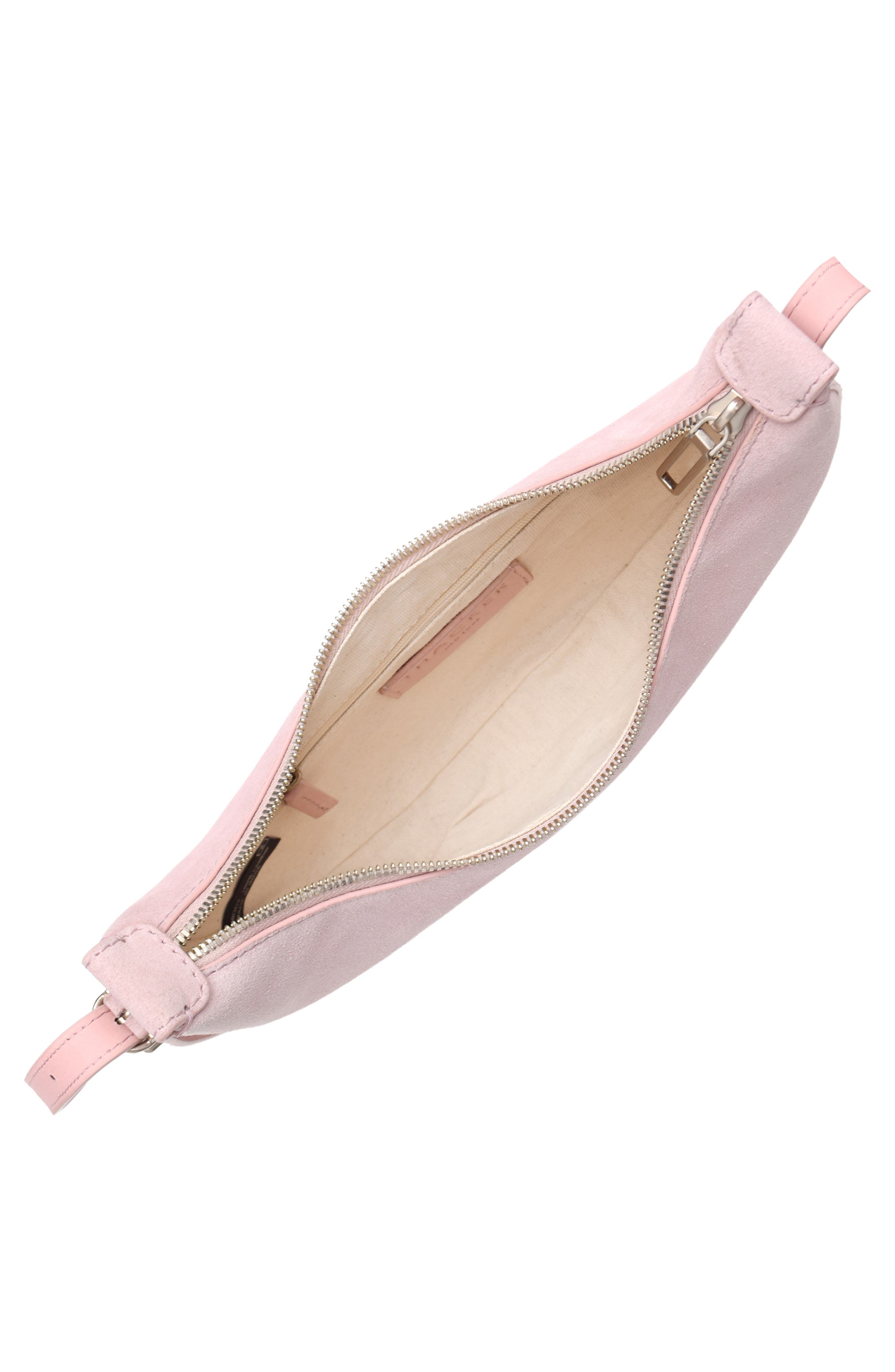 Thacker Silas Suede Crossbody Bag, Alternate, color, Light Pink