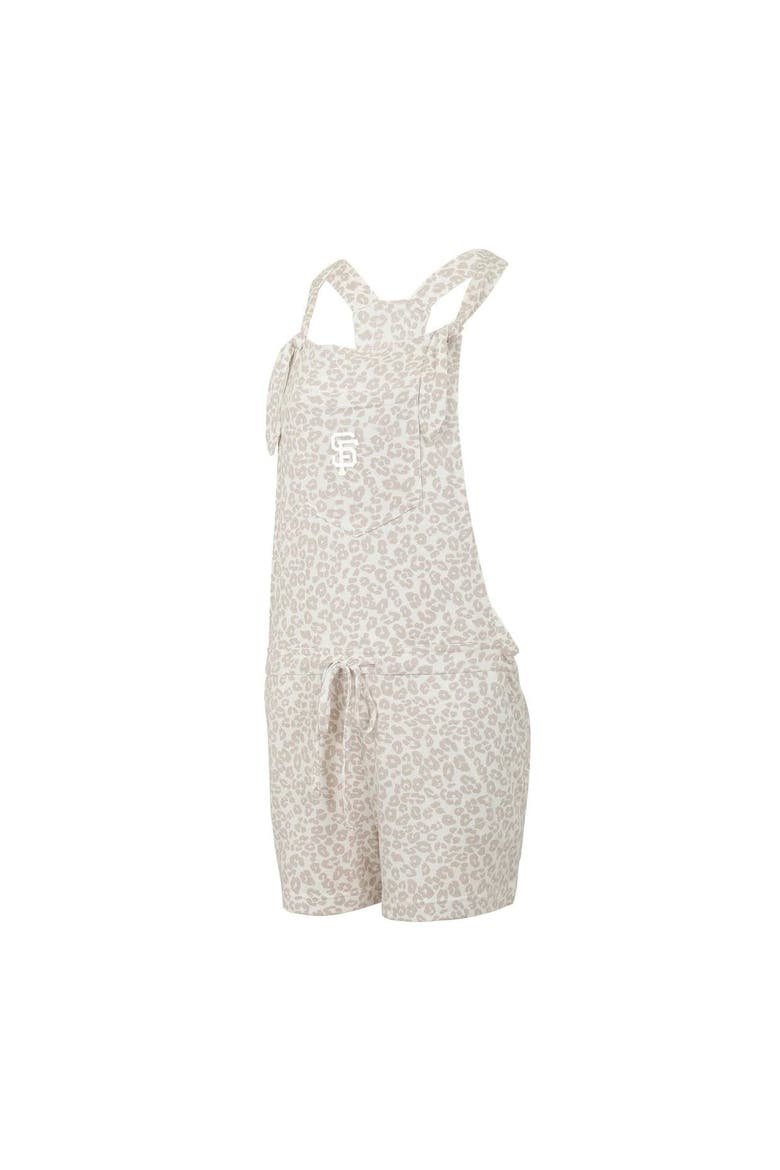 Women's Concepts Sport Cream San Francisco Giants Montana Hacci Knit Romper Overalls, Alternate, color, Cream