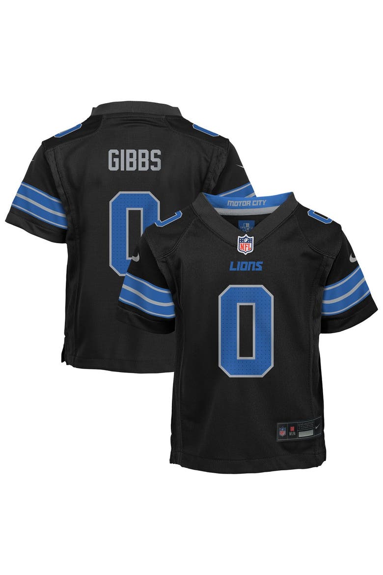 Toddler Nike Jahmyr Gibbs Black Detroit Lions Alternate Game Jersey, Main, color, Black