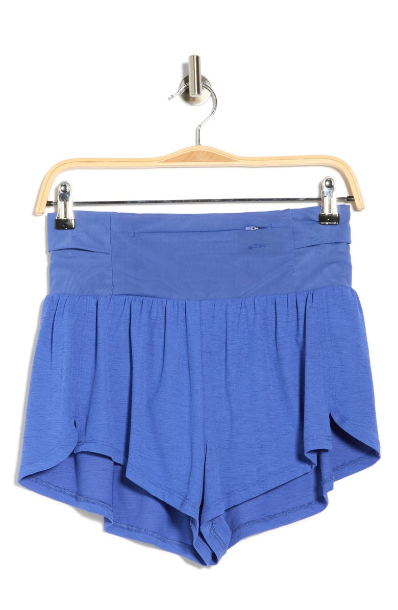 Free People Light As Air Run Shorts, Alternate, color, Ultra Indigo
