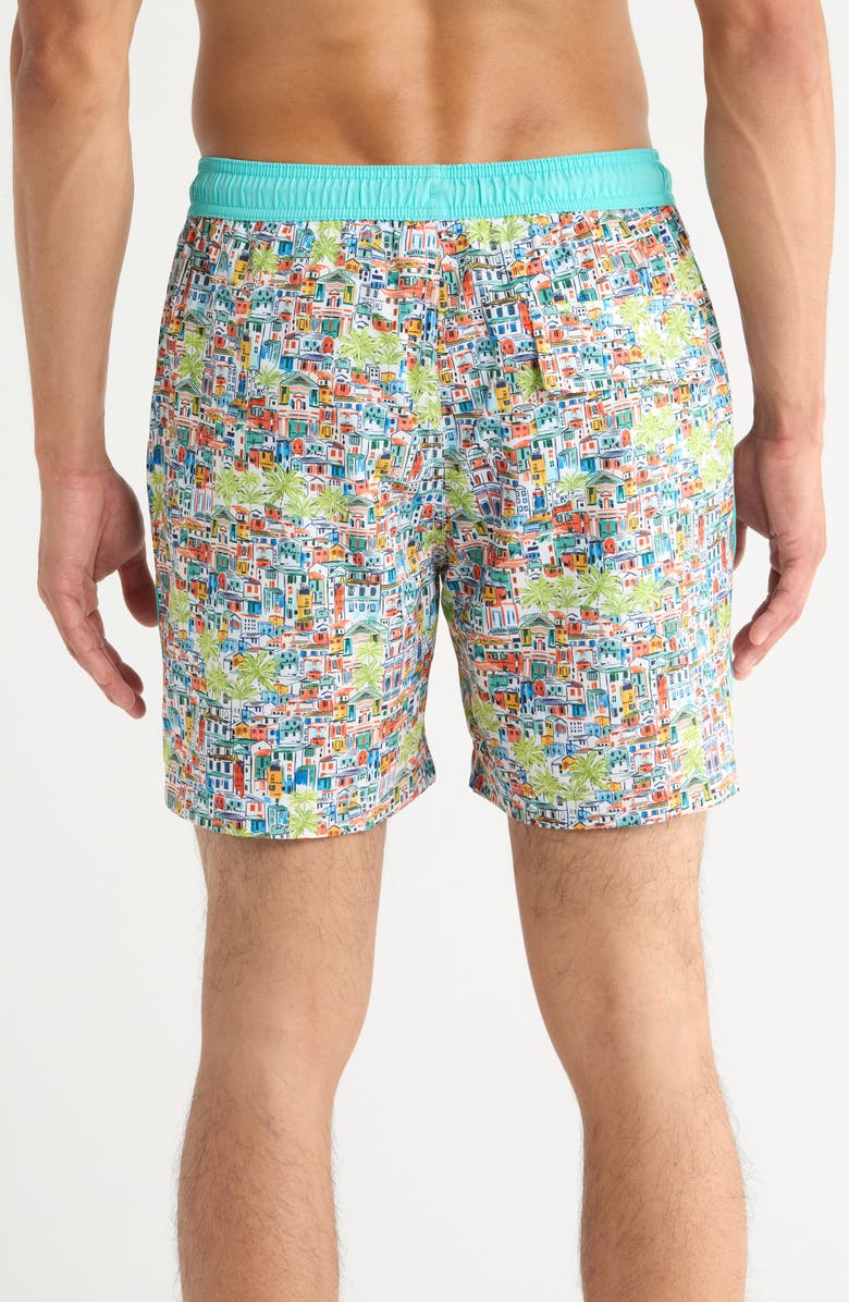 Tommy Bahama Naples Villa Amalfi 6-Inch Swim Trunks, Alternate, color, Bright Tomato