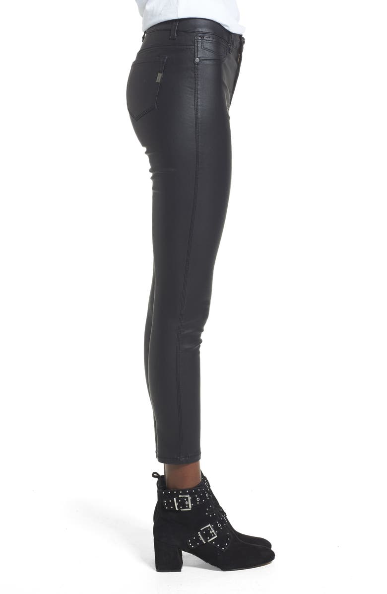 1822 Denim High Waist Coated Skinny Jeans, Alternate, color,