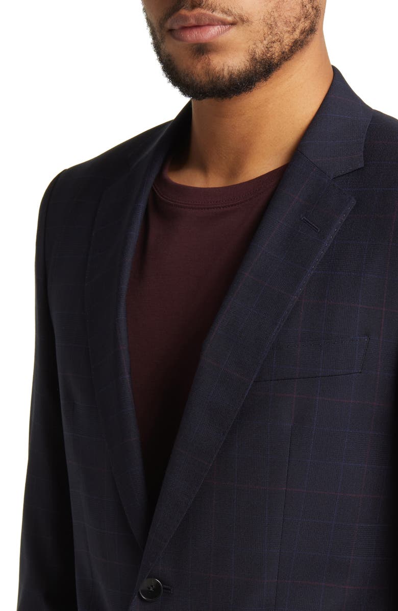 BOSS Huge Wool Blend Slim Fit Suit, Alternate, color,