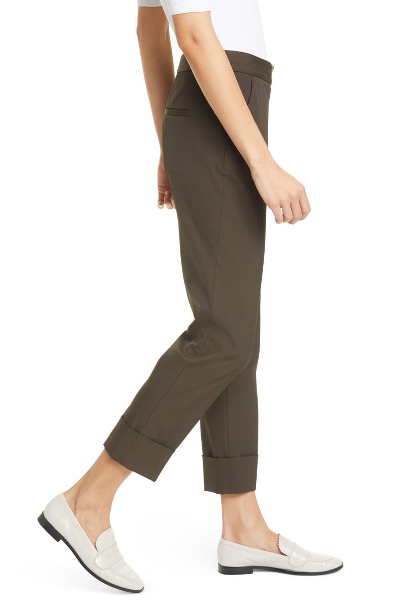 Judith & Charles Reva Cuffed Crop Pants, Alternate, color, Khaki
