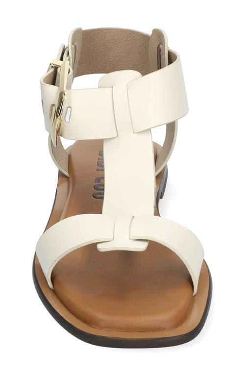 Bibi Lou Sunny Buckle-fastening Leather Sandals In Blanco