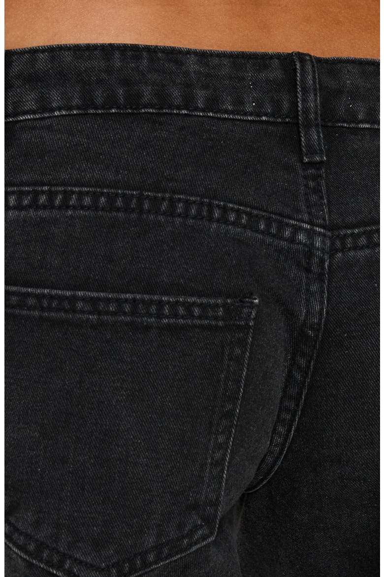 Picco Ultra Low Rise Wide Leg Jeans, Alternate, color, WASHED BLACK