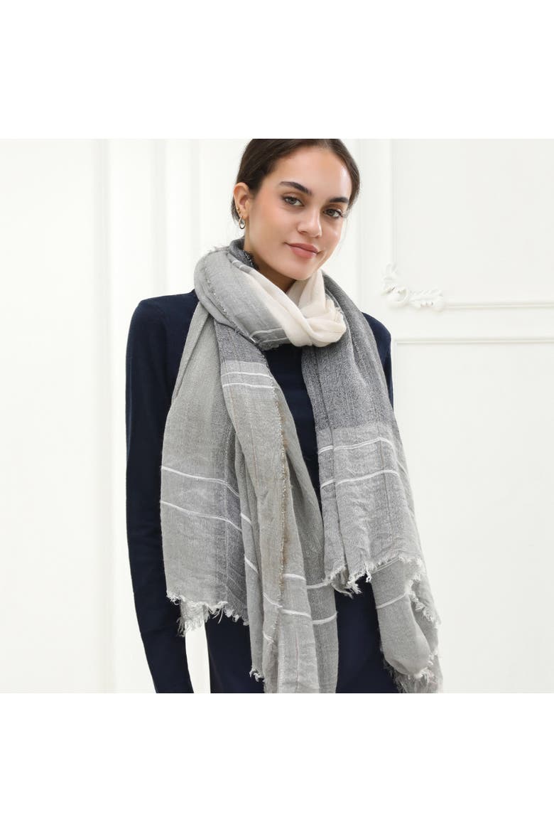 The Gia Lightweight Scarf, Alternate, color, Grey
